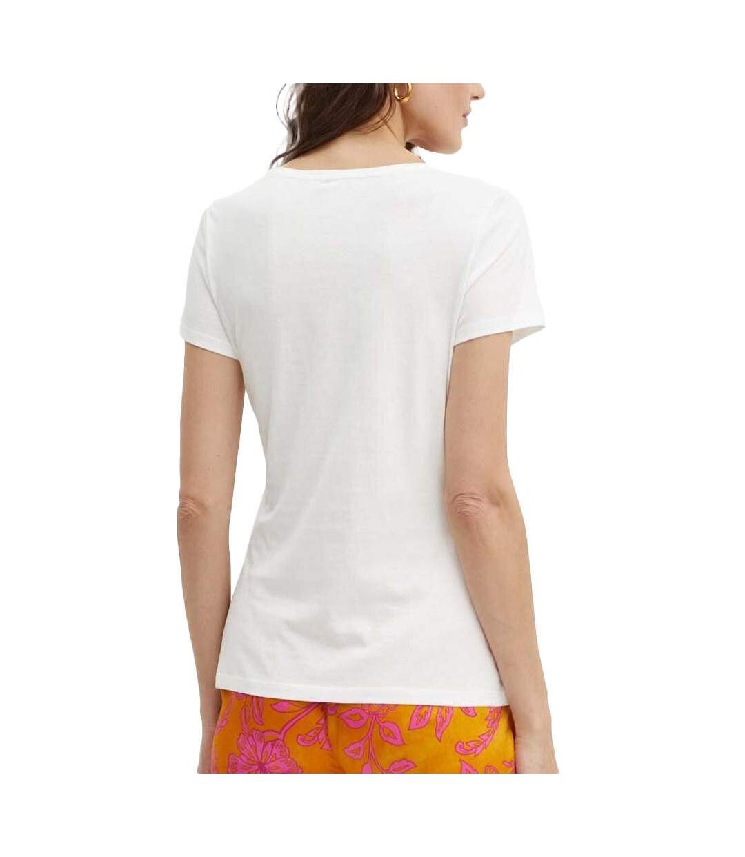 T-shirt Blanc Femme Morgan 241 DROD - L