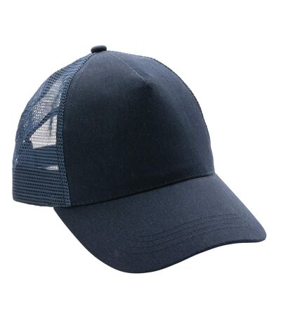 Brushed cotton 5 panel trucker cap navy XD Collection