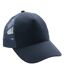 Brushed cotton 5 panel trucker cap navy XD Collection-1