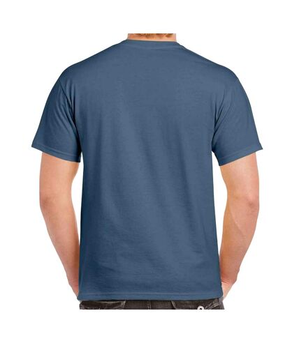 Mens heavy cotton t-shirt indigo Gildan