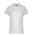 Polo uni femme blanc Asquith & Fox-1