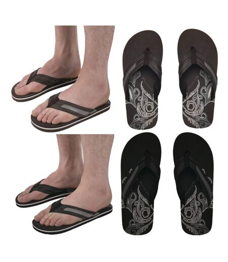 Tongs Homme Lot de 2