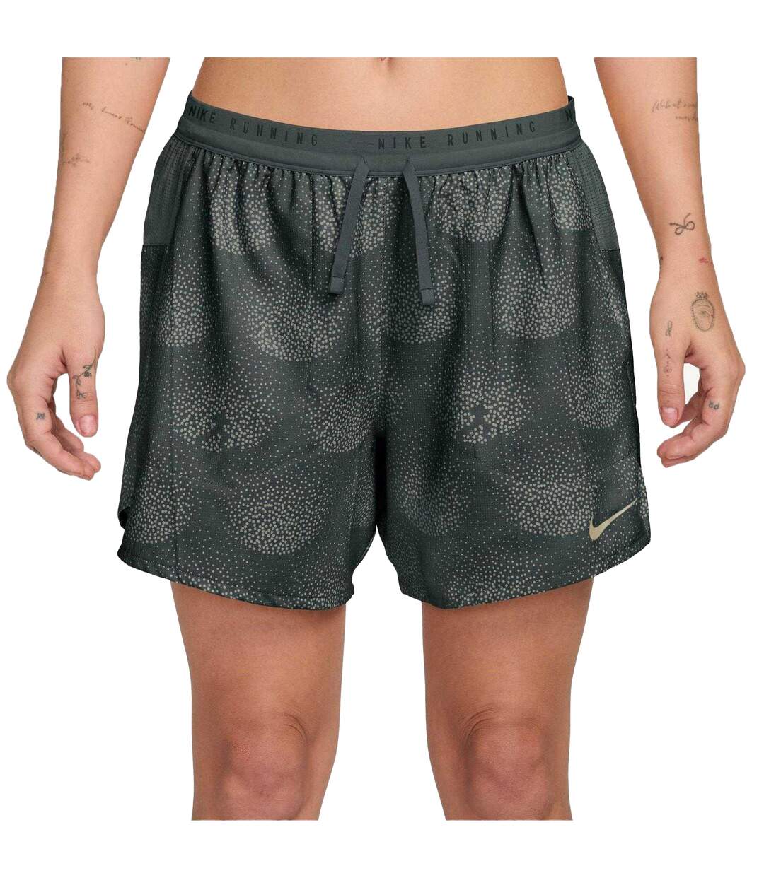 Short De Course Motif/style Abstrait Performance Homme Noir Nike-1