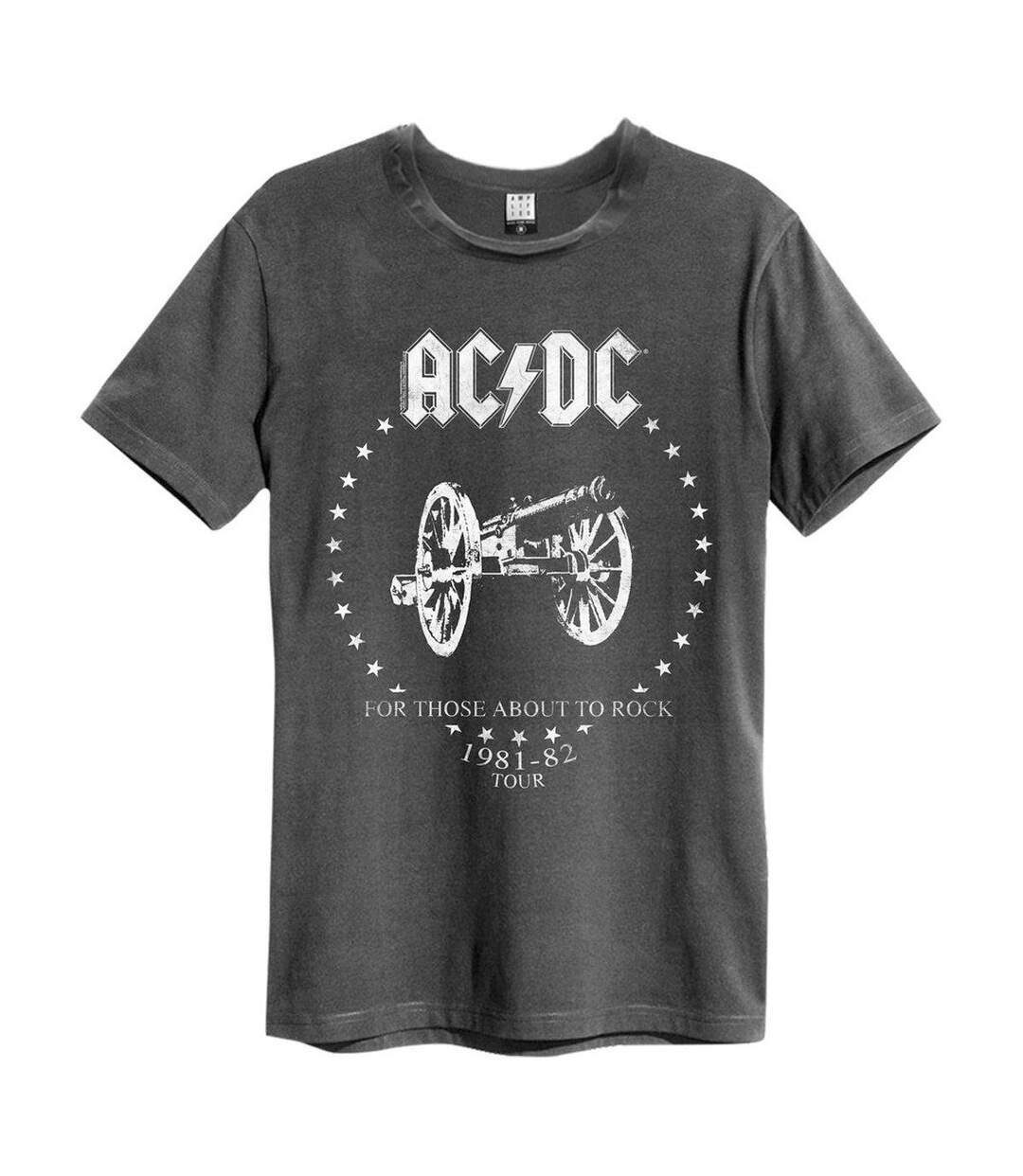 T-shirt For Those About To Rock Adulte Anthracite Amplified-1