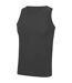 Mens tank top charcoal AWDis Cool