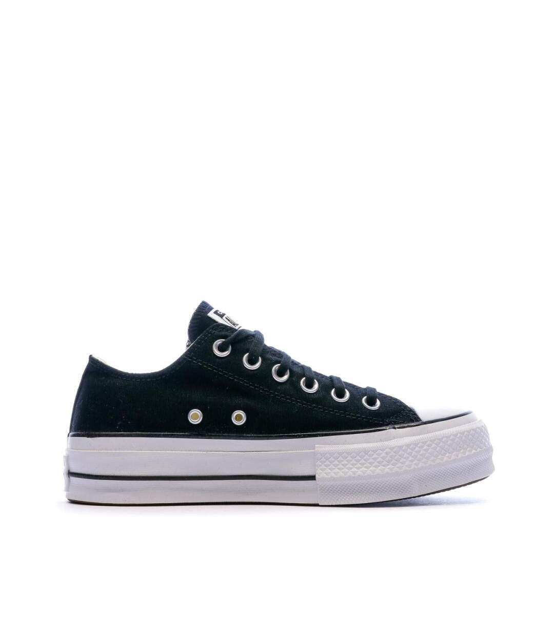 Baskets plateforme noires femme converse ox-2
