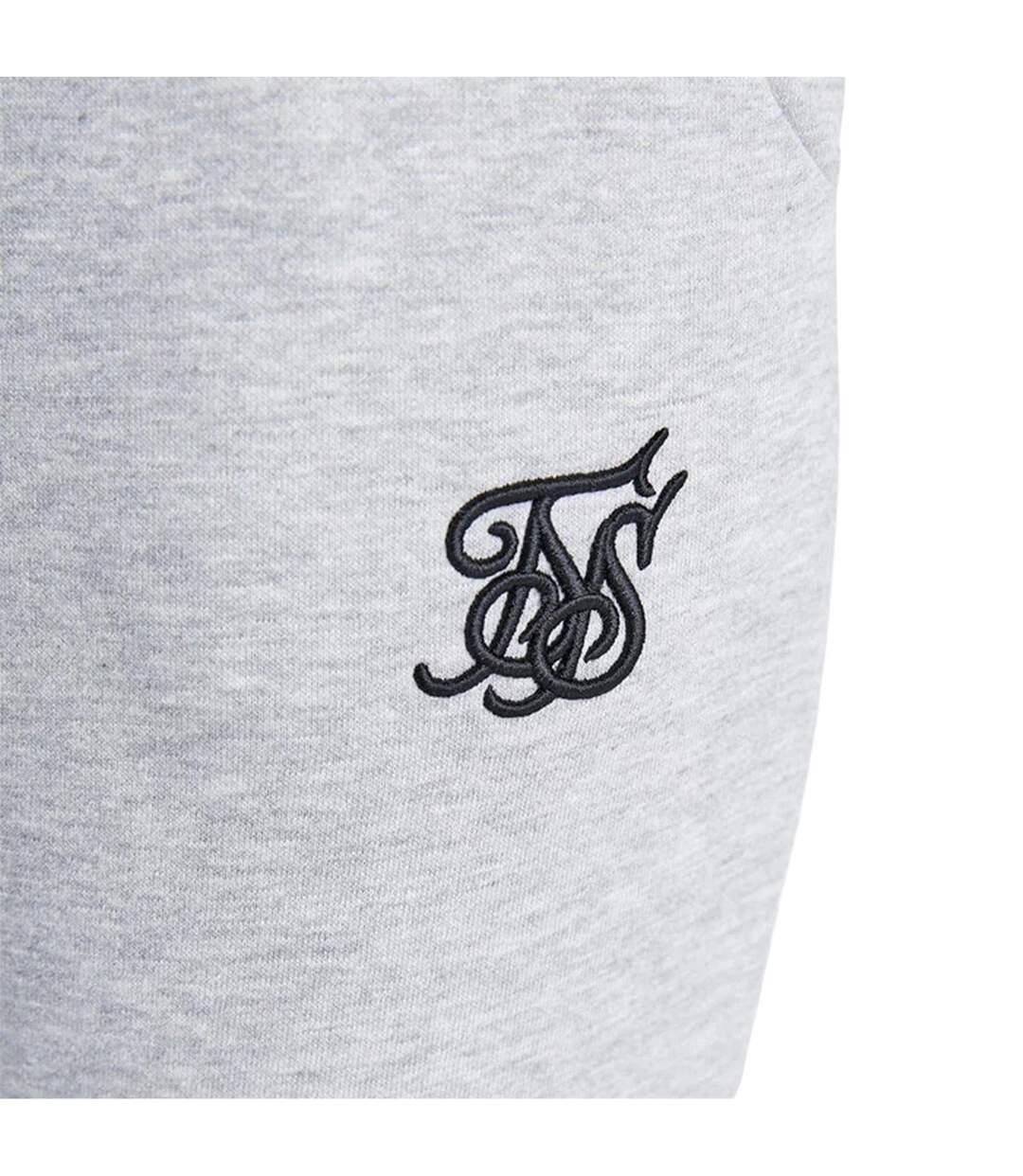 T-shirt Court Motif/style Logo Femme Gris Chiné SikSilk-4