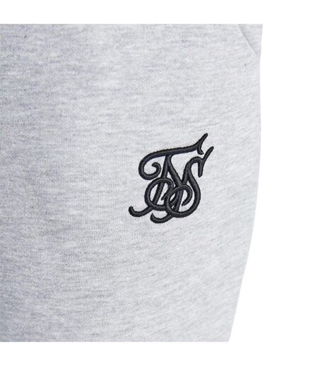 T-shirt Court Motif/style Logo Femme Gris Chiné SikSilk