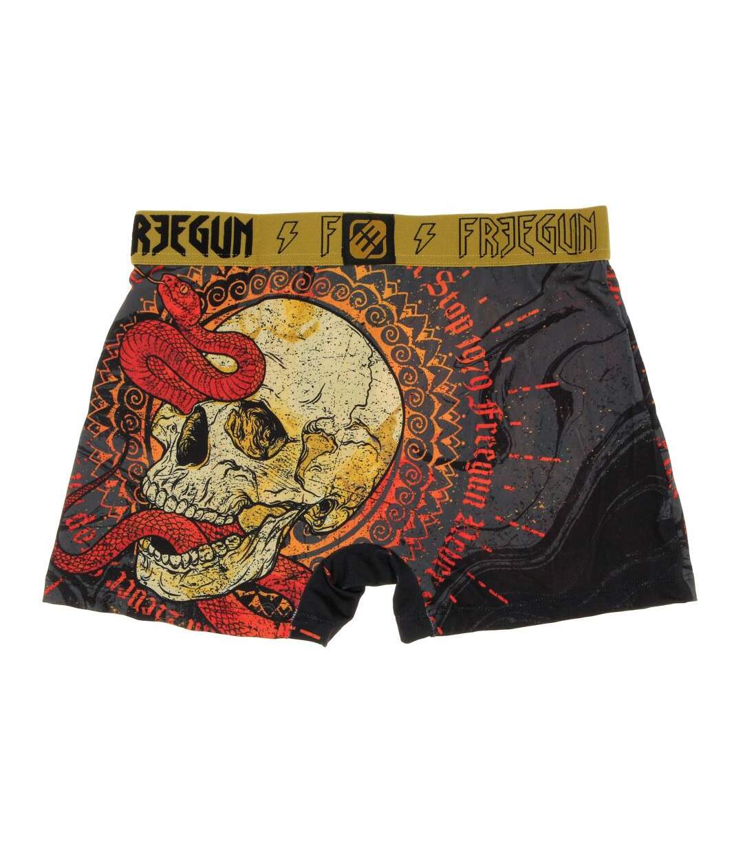 Boxer gris/rouge homme freegun snake - l-2