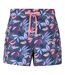 Womens/ladies stretch patterned boardshorts purple Mountain Warehouse-1