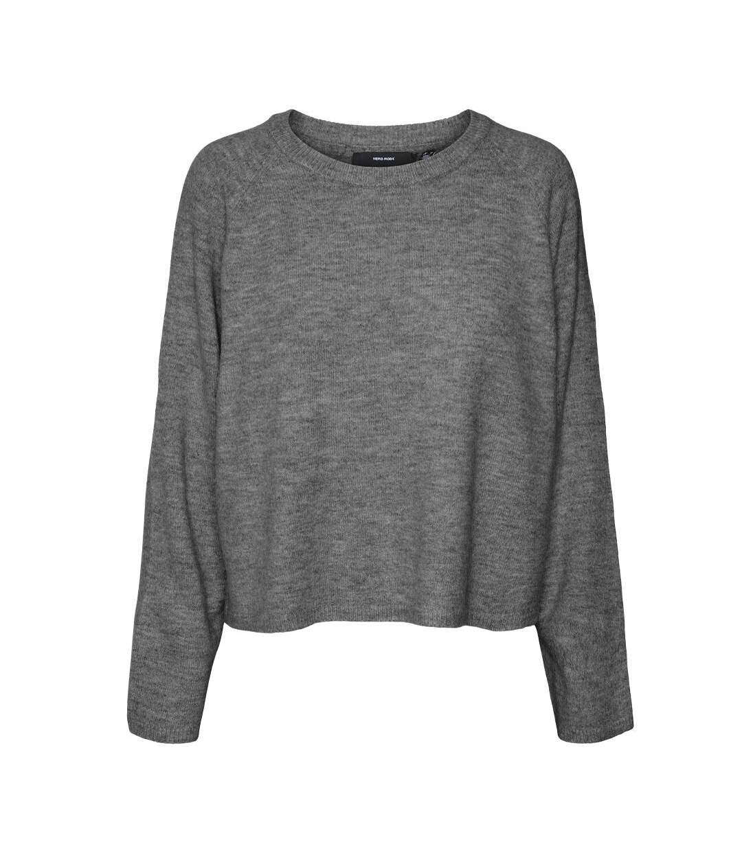 Pull gris femme vero moda jupiters-1