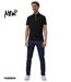 Jean homme coupe slim couleur bleu indigo - Taille basse-1