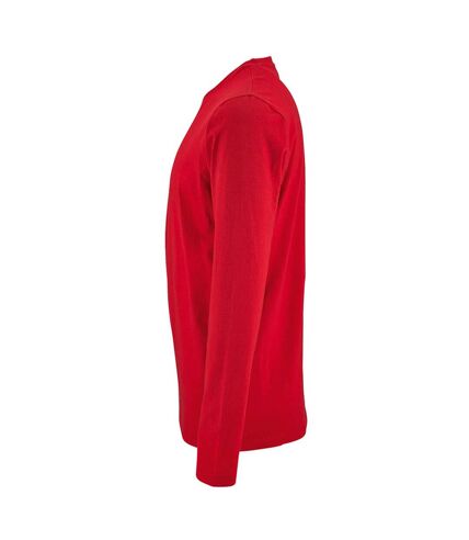 SOLS Mens Imperial Long Sleeve T-Shirt (Red)