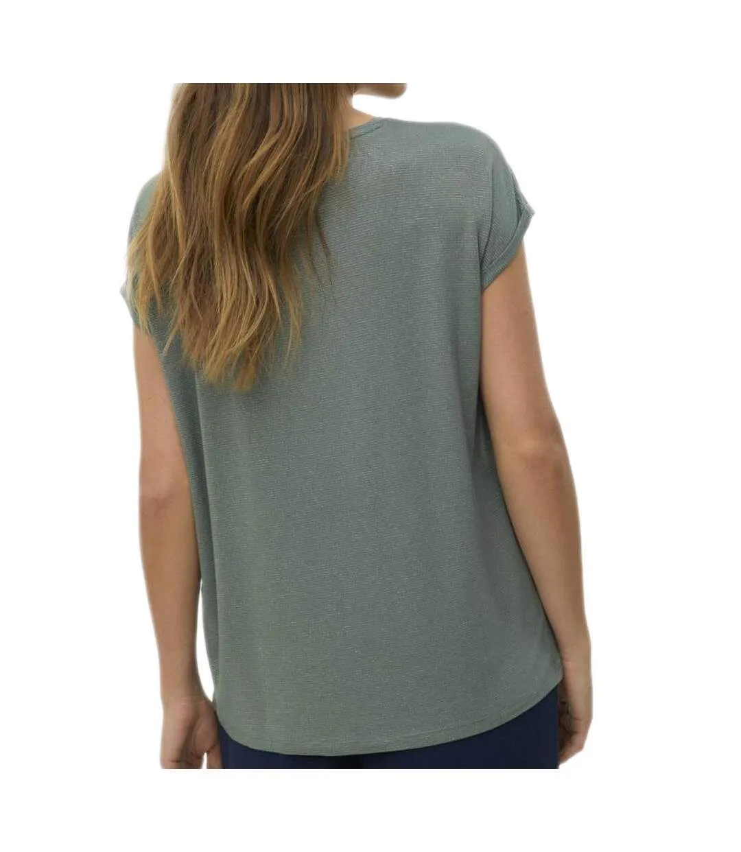 T-Shirt vert femme vero moda lava-2