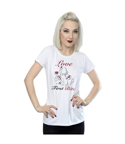 Disney Princess - T-shirt SNOW WHITE LOVE AT FIRST BITE - Femme (Blanc) - UTBI36797