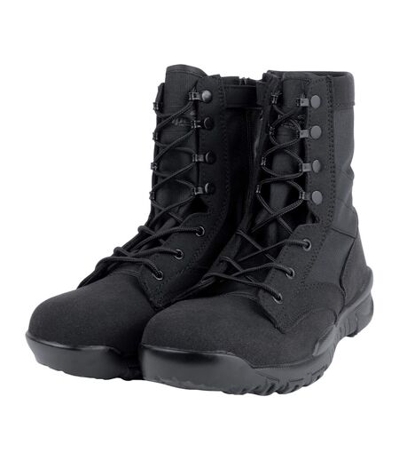 Mens Side Zip Tactical Boots Black Viper