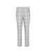 Mens Checked Golf Trousers Grey Slazenger-2