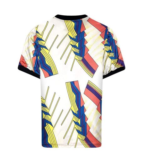 Unisex Adult 1994 Scotland Goalkeeper Kit White Blue Score Draw