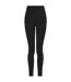 Womens/ladies sculpting leggings black Tombo-1