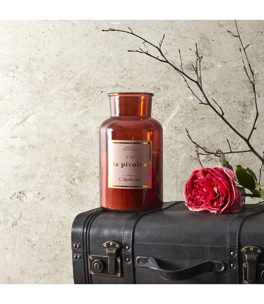 Bougie Parfumée Déco Apo Chic 1400g Pivoine-2