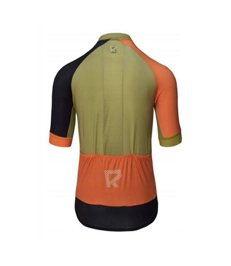 Maillot De Cyclisme Svan Homme Vert Olive Orange Phantom Radvik