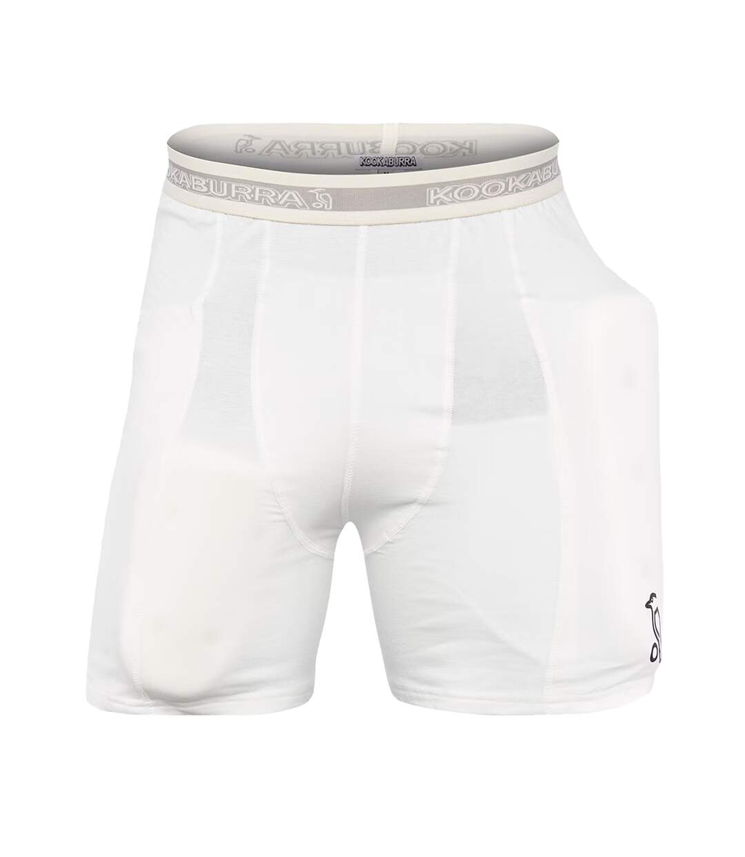 Mens Protective Padded Shorts White Kookaburra-1