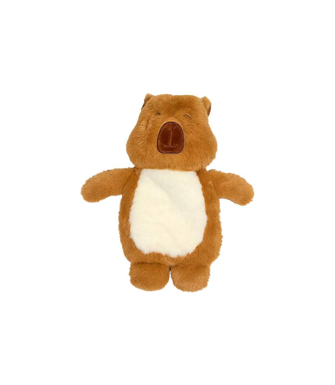 Bouillotte Peluche Micro-Ondable Capybara 34cm Marron-1