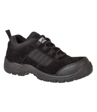 Portwest Mens Trouper Cow Suede Compositelite Safety Shoes (Black) - UTPW624