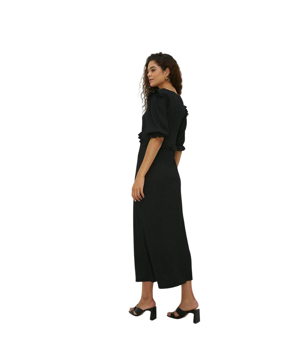 Robe mi-longue femme noir Dorothy Perkins-2