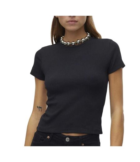 T-shirt noir femme vero moda chloe - xxl