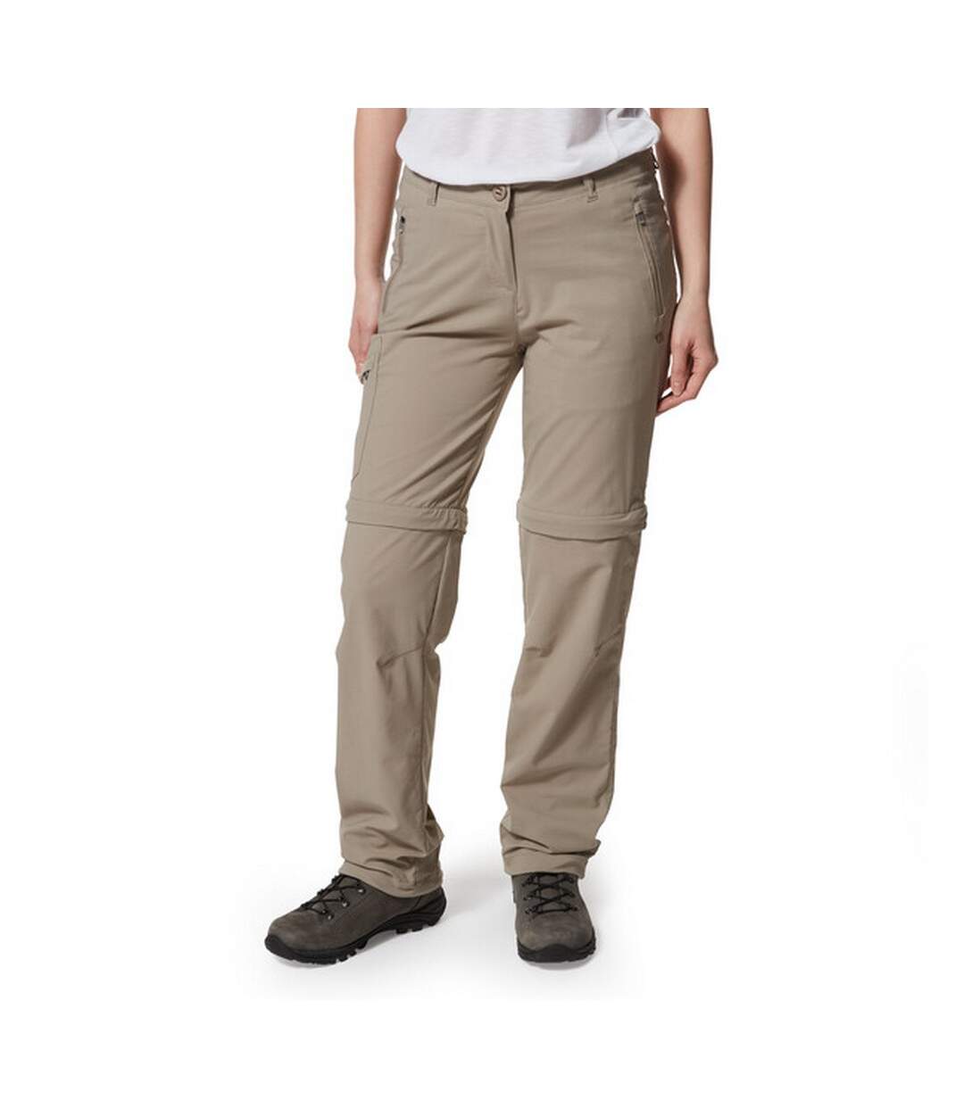 Pantalon convertible pro femme beige Craghoppers