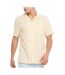 Chemisette Jaune/Blanc Homme Tommy Hilfiger Stripe Linen - L