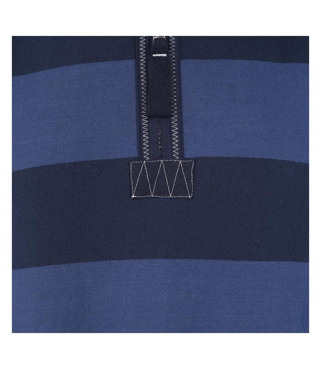 Sweat Motif/style Rayé Homme Bleu Denim Lazy Jacks-3