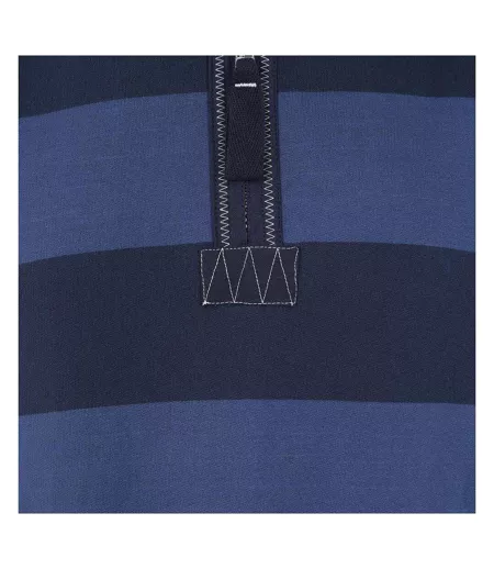 Sweat Motif/style Rayé Homme Bleu Denim Lazy Jacks