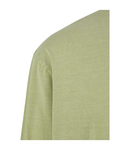 Haut Manches Longues Motif/style Délavé À L'acide Homme Vert Urban Classics
