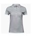 Womens/ladies luxury stretch polo shirt white Tee Jays