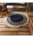 Tapis Rond Déco en Jute Limo 90cm Noir-3