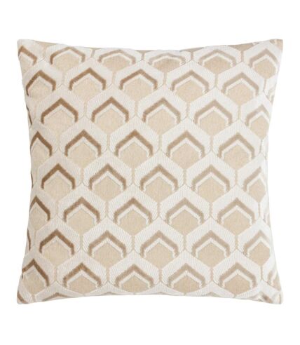 Ledbury jacquard cushion cover 45cm x 45cm warm taupe Paoletti