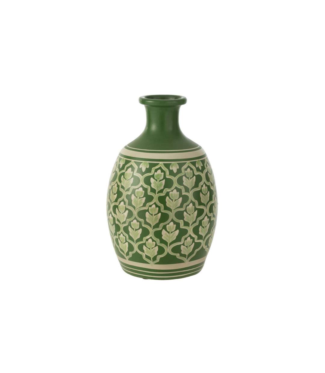 Vase Déco Fleurs 43cm Vert-1