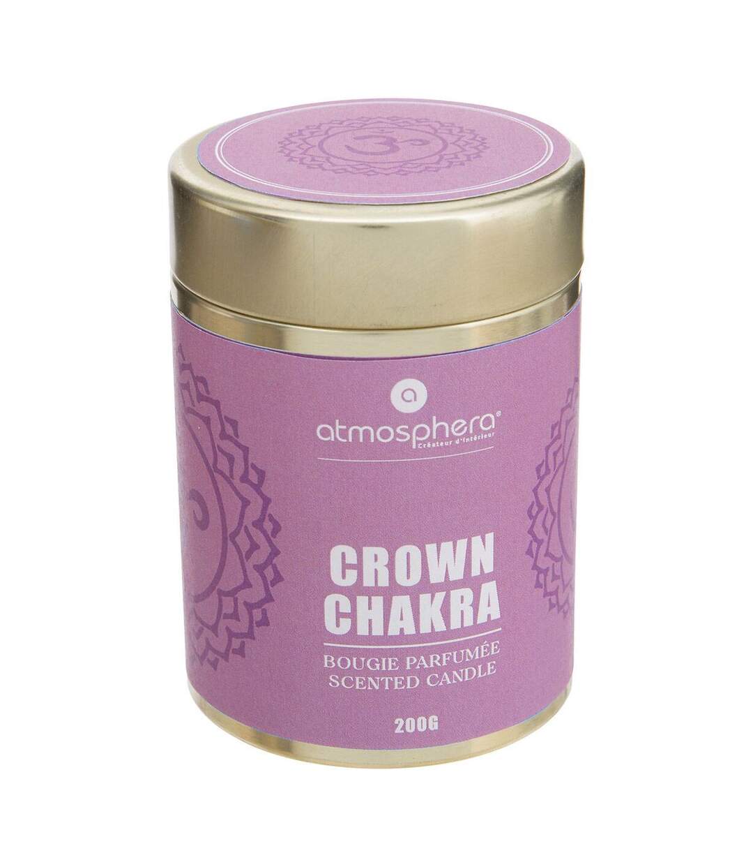 Bougie Parfumée Chakra 200g Violet 3ème Œil-1