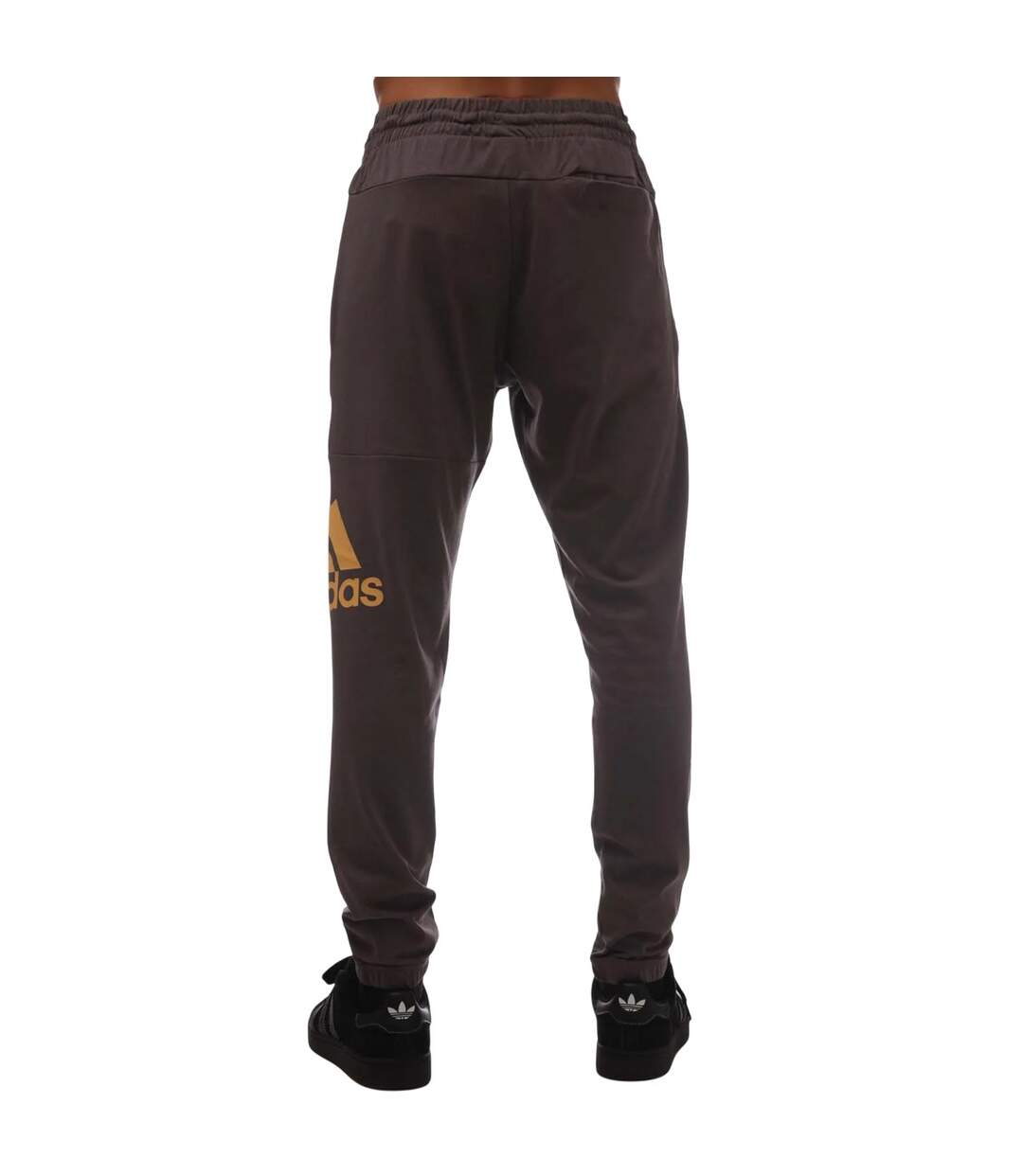 Unisex adult essentials logo tracksuit bottoms charcoal Adidas-2