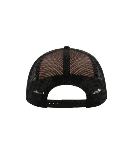 Casquette Style Trucker Rapper Mixte Olive Noir Atlantis