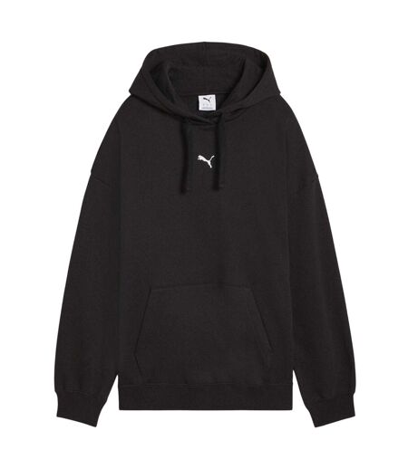 Womens/ladies Essentials Oversized Hoodie Black Puma