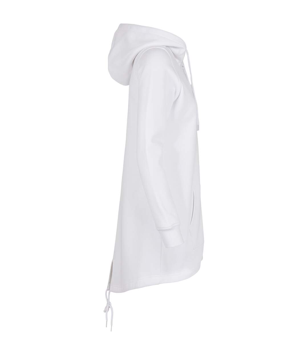 Parka Sweat Femme Blanc Build Your Brand-3