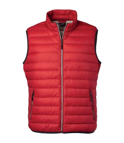 Bodywarmer duvet - JN1138 - rouge - Homme