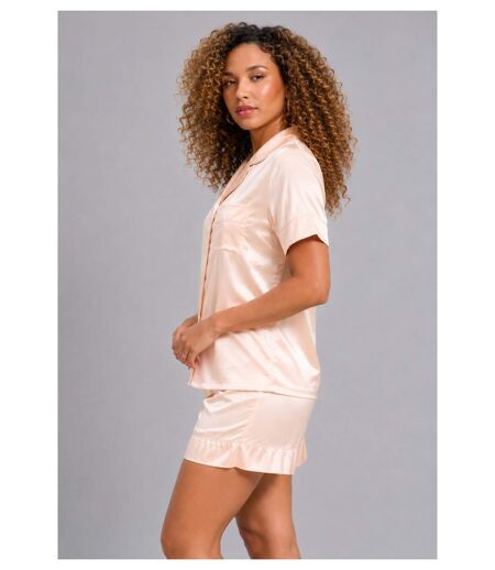 Pyjashort fluide en satin