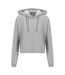 AWDis Just Hoods Womens/Ladies Girlie Cropped Hoodie (Heather Grey) - UTPC3447-1
