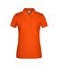 Polo Basic Femme Orange Foncé James And Nicholson-1