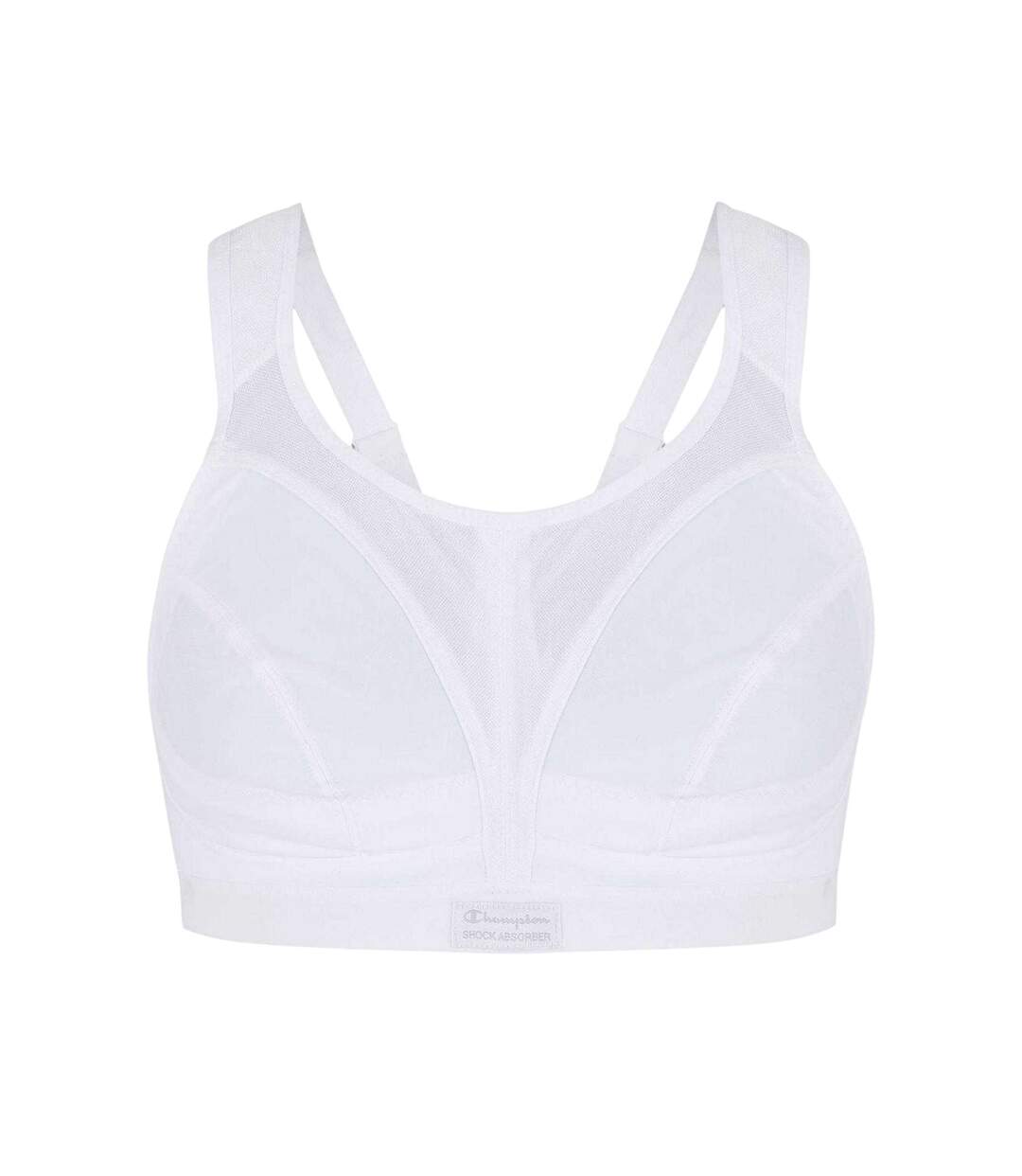 Womens/ladies D+ Max Shock Absorber Sports Bra White Champion-2