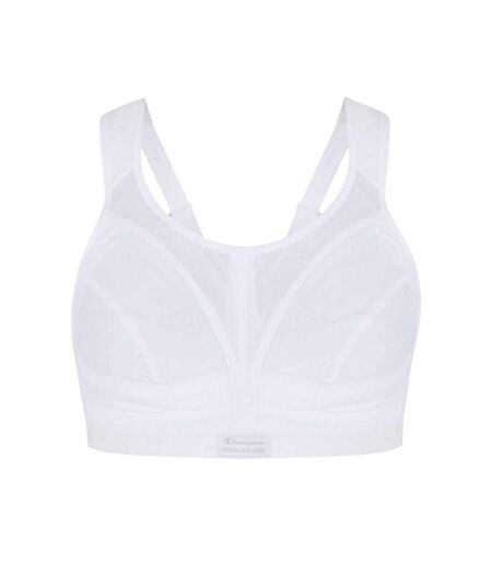 Womens/ladies D+ Max Shock Absorber Sports Bra White Champion